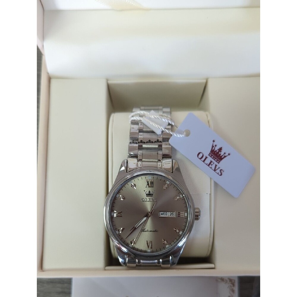 Olevs Man's Self Winding Stainless Steel Wrist Watch - Picture 2 of 5